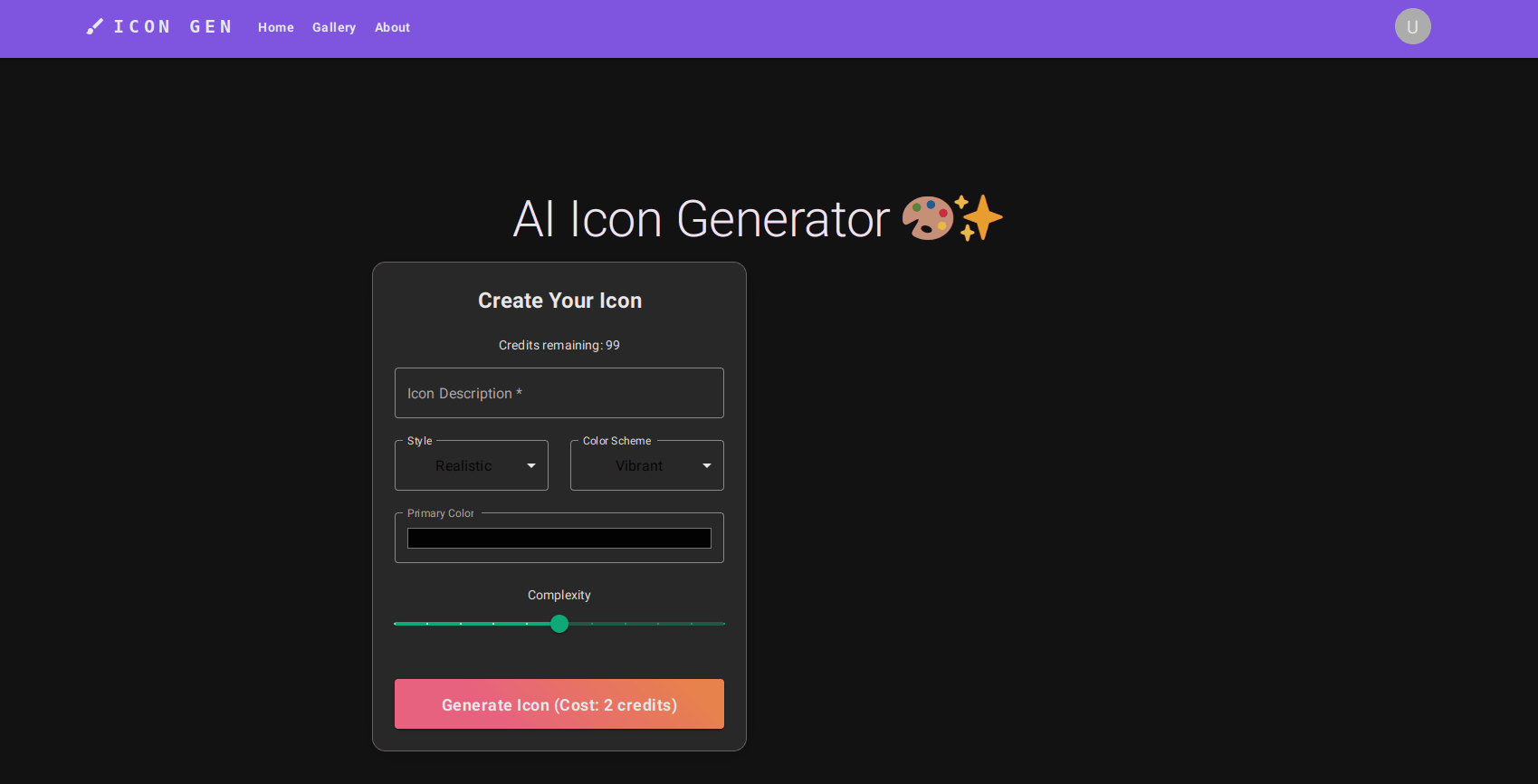 Icon Generator AI