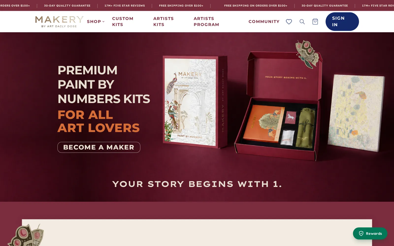 Makery — custom paint-by-number kits